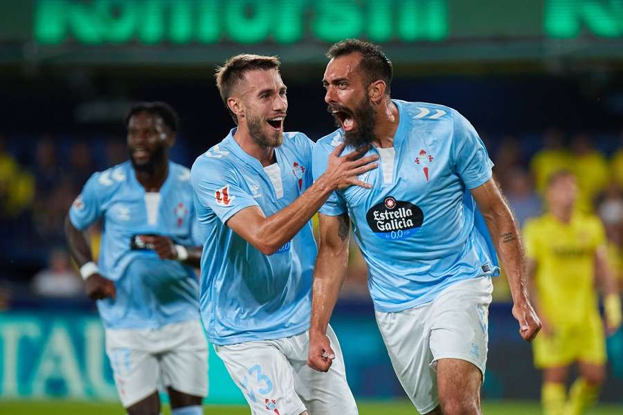 Borja Iglesias, goleador del Celta en Las Palmas