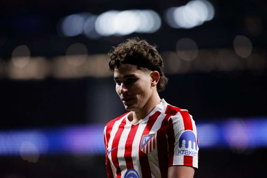 Julián Álvarez, algo apagado últimamente en el Atlético