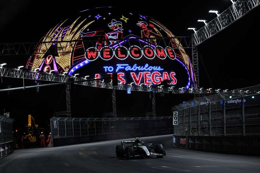 Lewis Hamilton, en Las Vegas