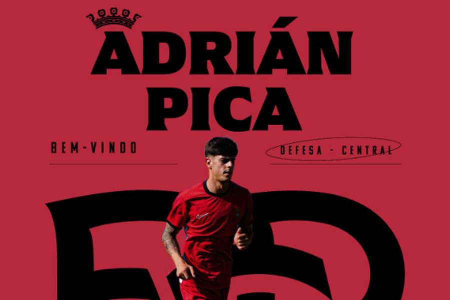 Adrián Pica oficializado pelo Penafiel Adrián Pica oficializado pelo Penafiel