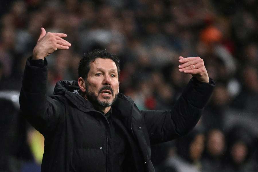 Diego Simeone, treinador do Atlético de Madrid Diego Simeone, treinador do Atlético de Madrid