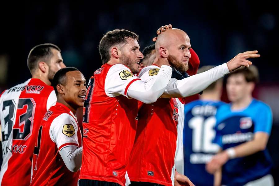 Feyenoord haalde de halve finales door AZ te verslaan