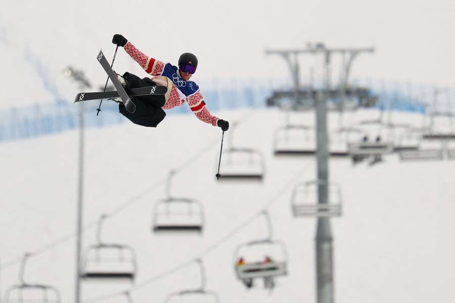 Birk Ruud of Norway in action during his second run of the men's slopestyle final