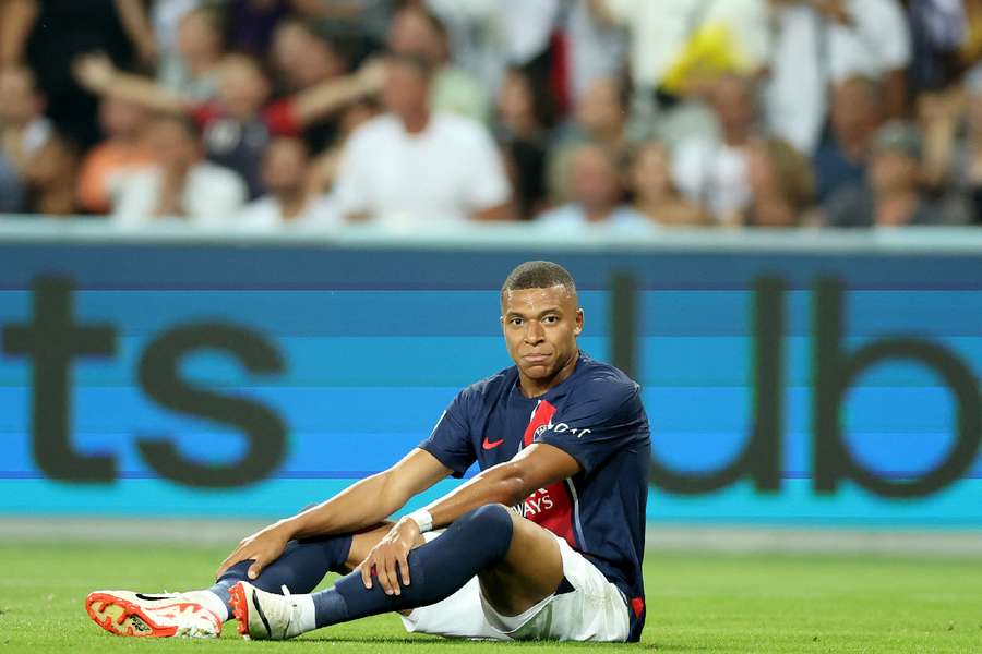 Mbappe was left frustrated