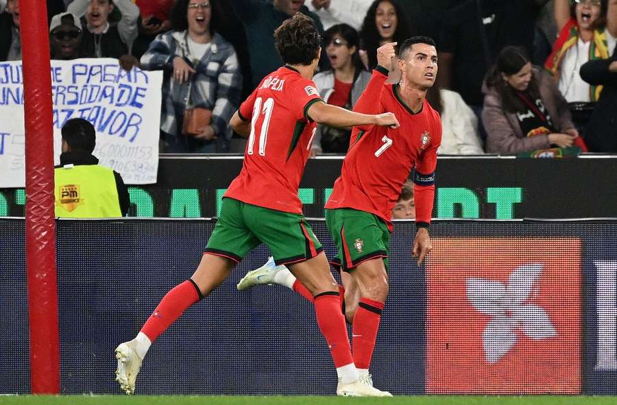 Cristiano Ronaldo garantiu a vitória de Portugal contra Escócia