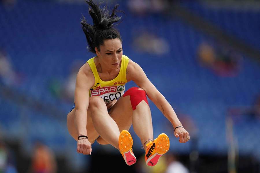 Romania's Florentina Costina Iusco in action