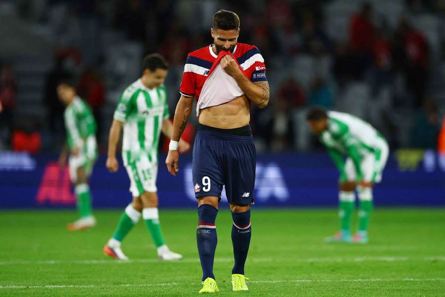 Olivier Giroud in action for Lille