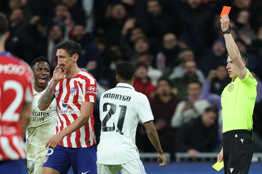 The game turned on Stefan Savic's red card