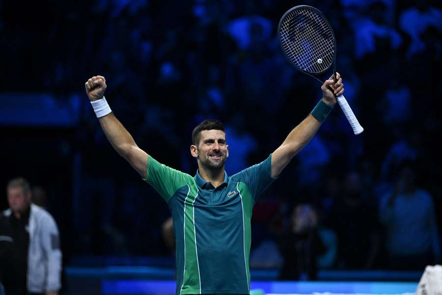 Djokovic versloeg Rune en blijft voorlopig de nummer één van de wereld