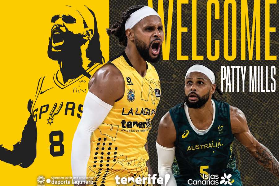 Patty Mills, nuevo jugador del Tenerife Patty Mills, nuevo jugador del Tenerife