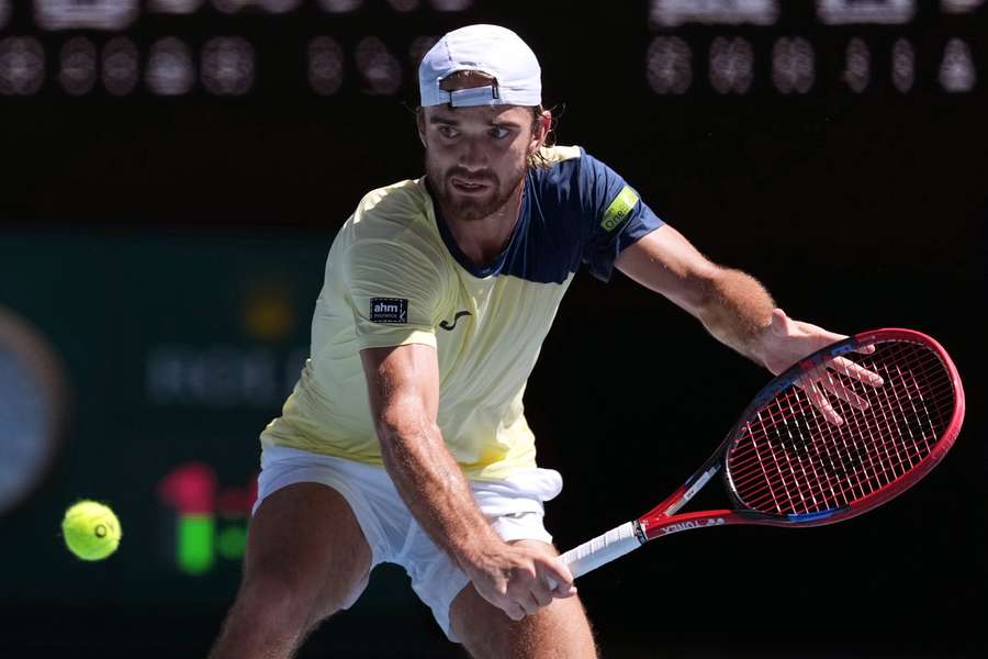 Tomáš Macháč v boji o postup do dalšího kola.