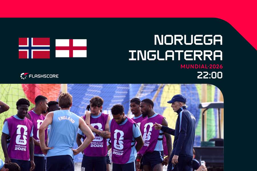 Inglaterra parte como favorita frente à Noruega Inglaterra parte como favorita frente à Noruega