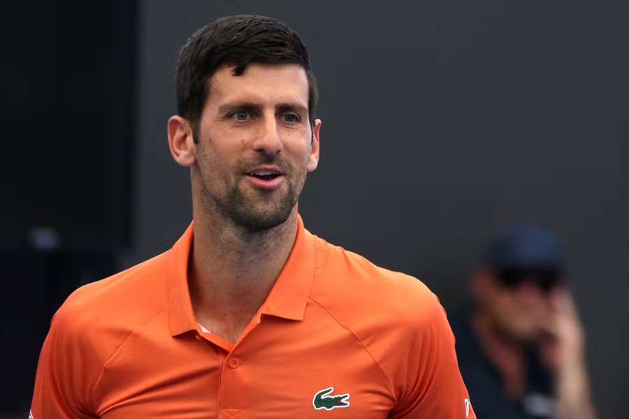 Novak Djokovic returned to action after the off-season on Tuesday