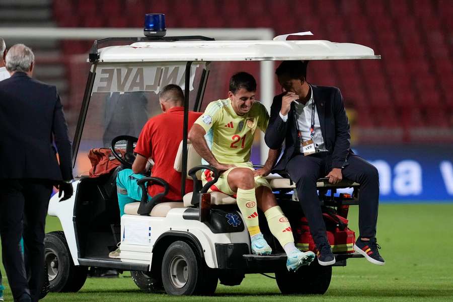 Oyarzabal, no final do jogo contra a Sérvia