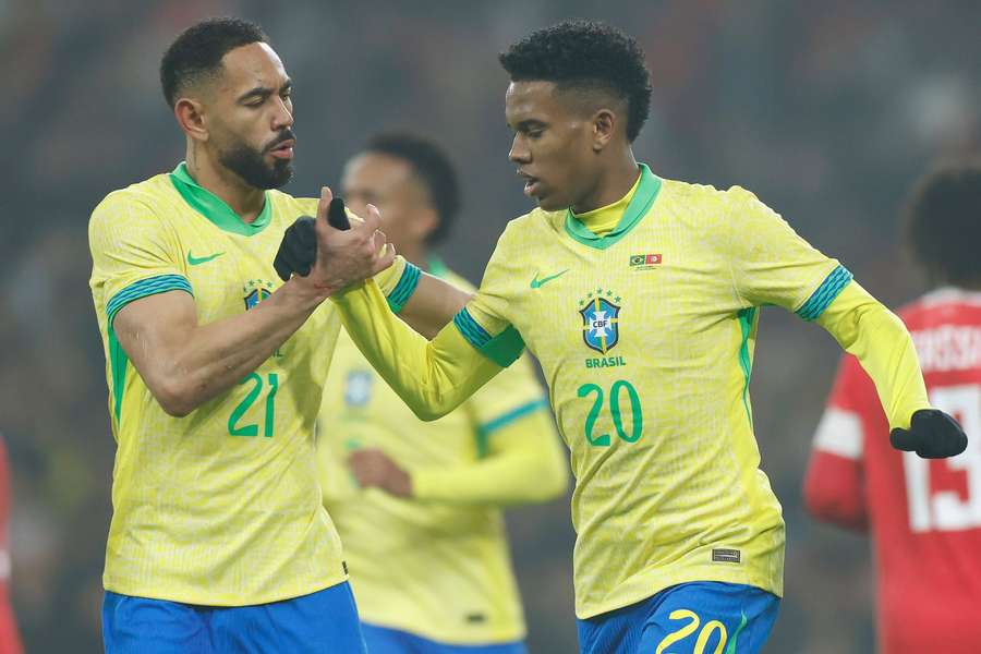 Estêvão fez o gol do Brasil contra a Tunísia