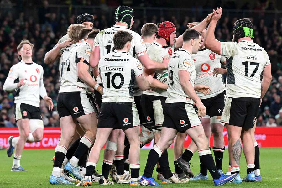 Les Gallois face à l'Irlande le week-end passé.