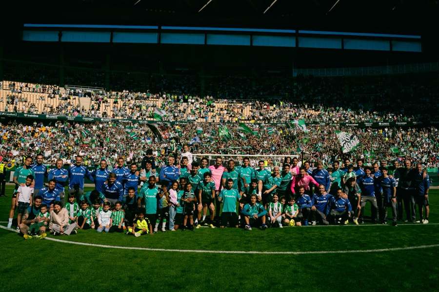 Los jugadores del Betis, tras el entrenamiento Los jugadores del Betis, tras el entrenamiento