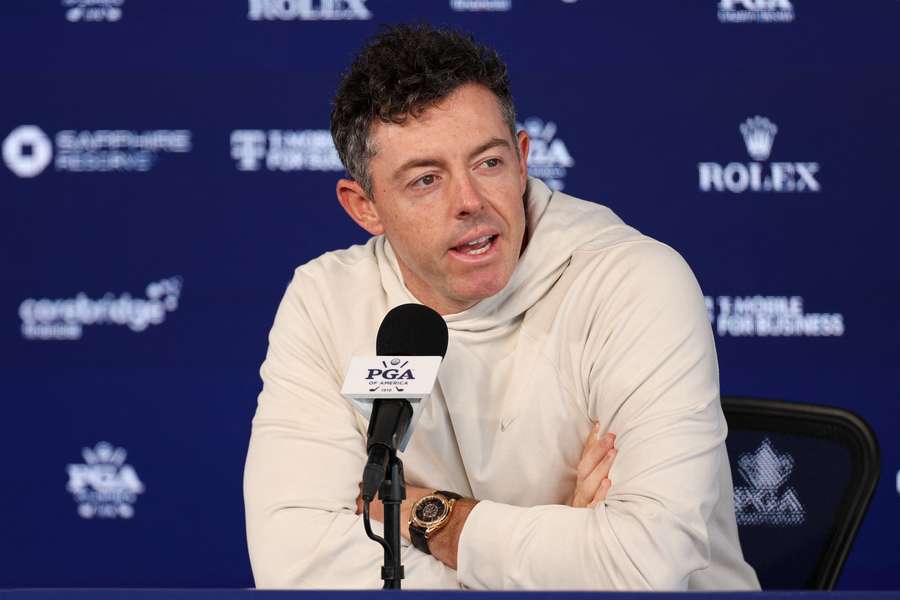 McIlroy apeaks to the media