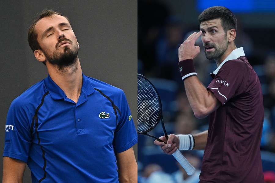 Daniil Medvedev desqualificado, Novak Djokovic chega à final Daniil Medvedev desqualificado, Novak Djokovic chega à final
