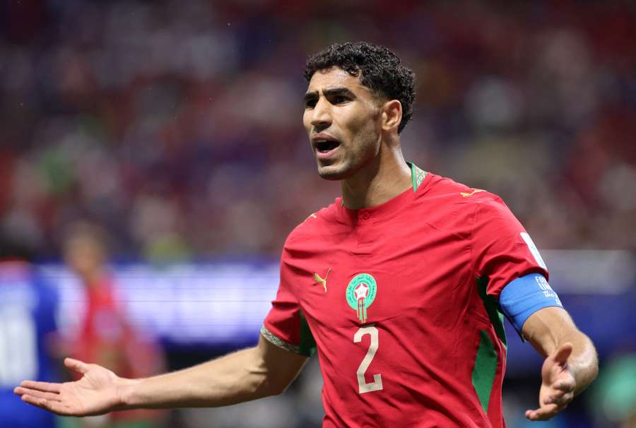 Morocco's Achraf Hakimi has been at the World Cup