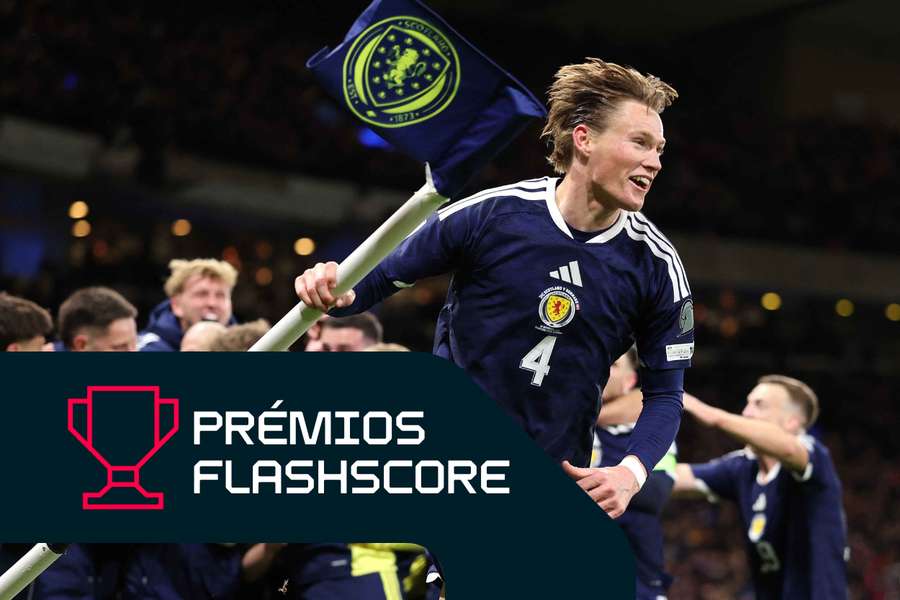 McTominay celebra após o quarto golo da Escócia frente à Dinamarca