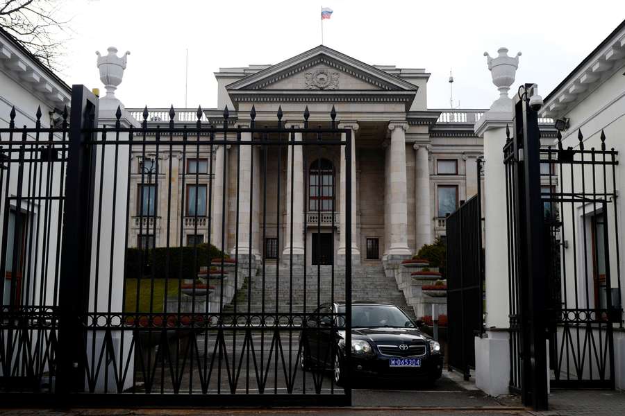 A embaixada russa em Varsóvia