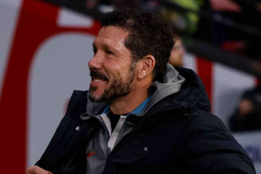 Trenéra Atlética Madrid Diego Simeone