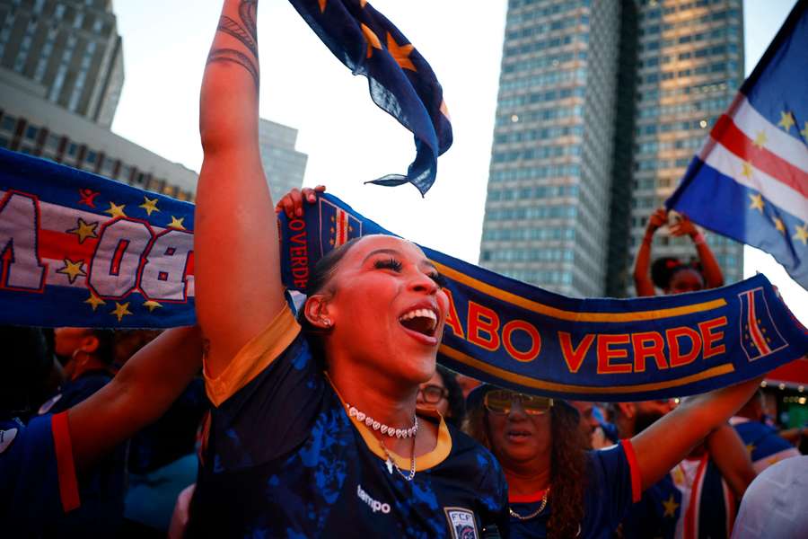 Torcida cabo verdiana reunida em Boston