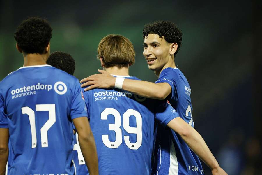 FC Den Bosch celebrate Rafi Wolters' (#39) goal against ADO Den Haag