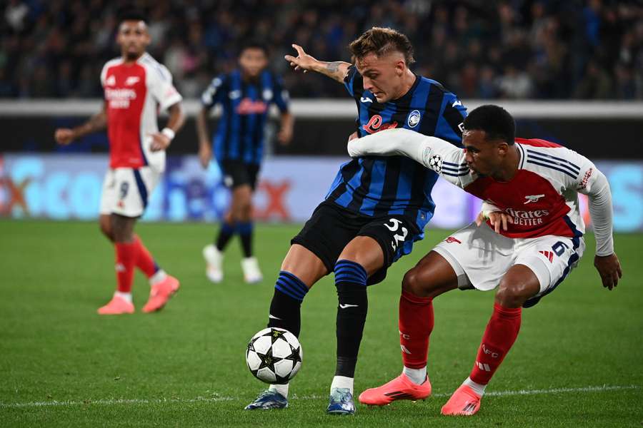 A Atalanta dominou boa parte do jogo