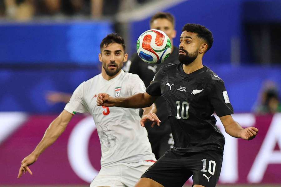 Sarpreet Singh controls the ball against Iran this week.