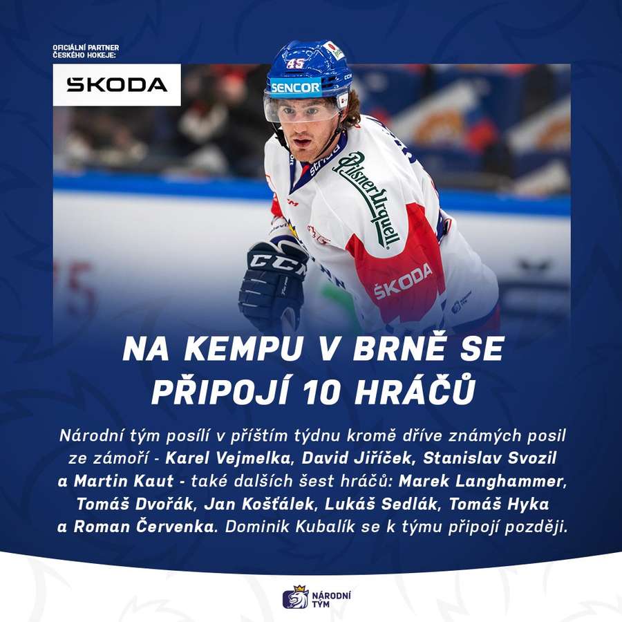 Posily, které se připojí k reprezentaci. Posily, které se připojí k reprezentaci.
