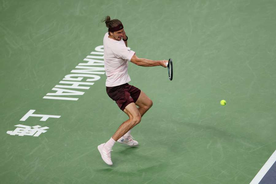 Zverev, durante el partido ante Bublik Zverev, durante el partido ante Bublik