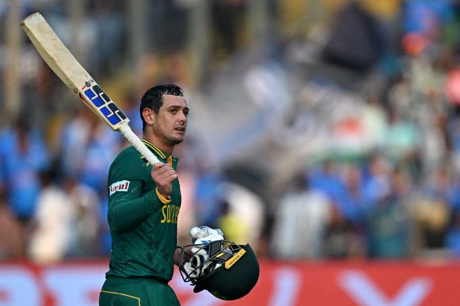 De Kock leaves the field after a superb showing