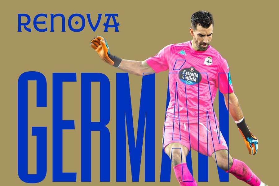 Germán Parreño renueva con el Depor hasta 2028 Germán Parreño renueva con el Depor hasta 2028