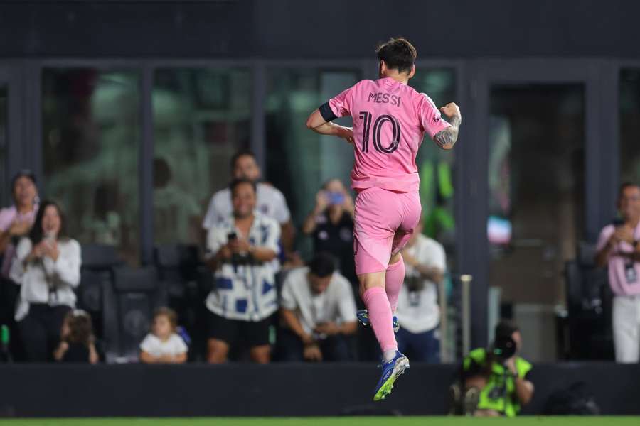 Torjubel von Lionel Messi 