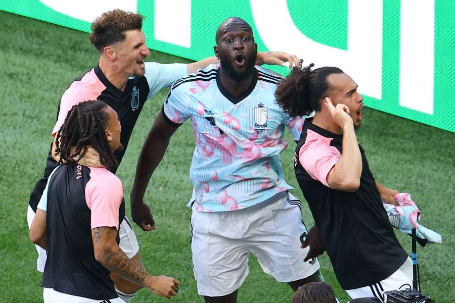 L'esultanza di Lukaku L'esultanza di Lukaku