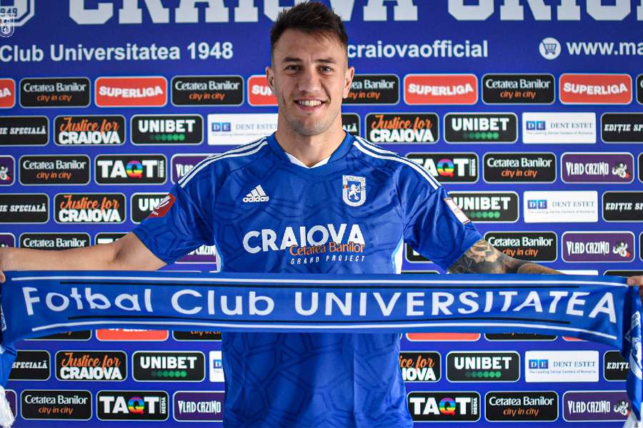 Gabriel Compagnucci a semnat cu echipa craioveană un contract valabil până în vara anului 2024