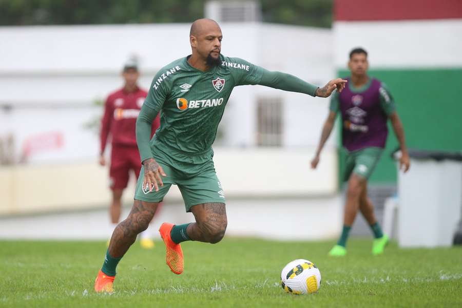 Felipe Melo, en un entrenamiento.