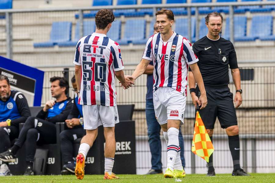 Ringo Meerveld was één van de twee goalgetters in de thuiswedstrijd tegen Go Ahead Eagles