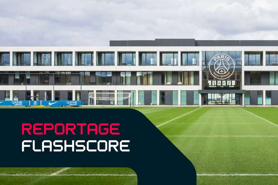 Le terrain d'entraînement du Campus PSG, à Poissy.