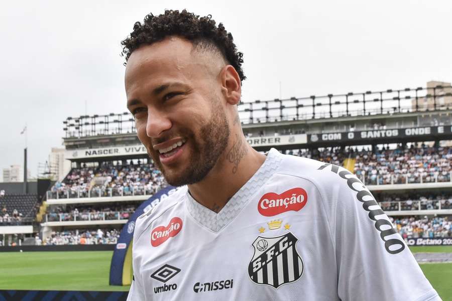 Neymar, avançado internacional brasileiro do Santos