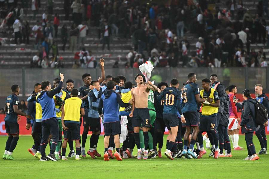 Les joueurs ont exulté après leur qualification.