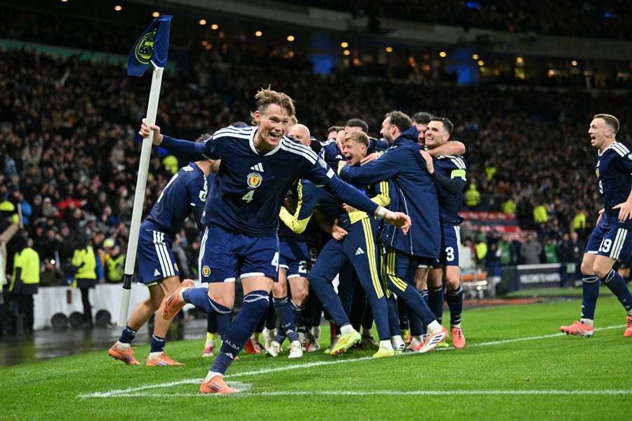 McTominay celebrates for Scotland