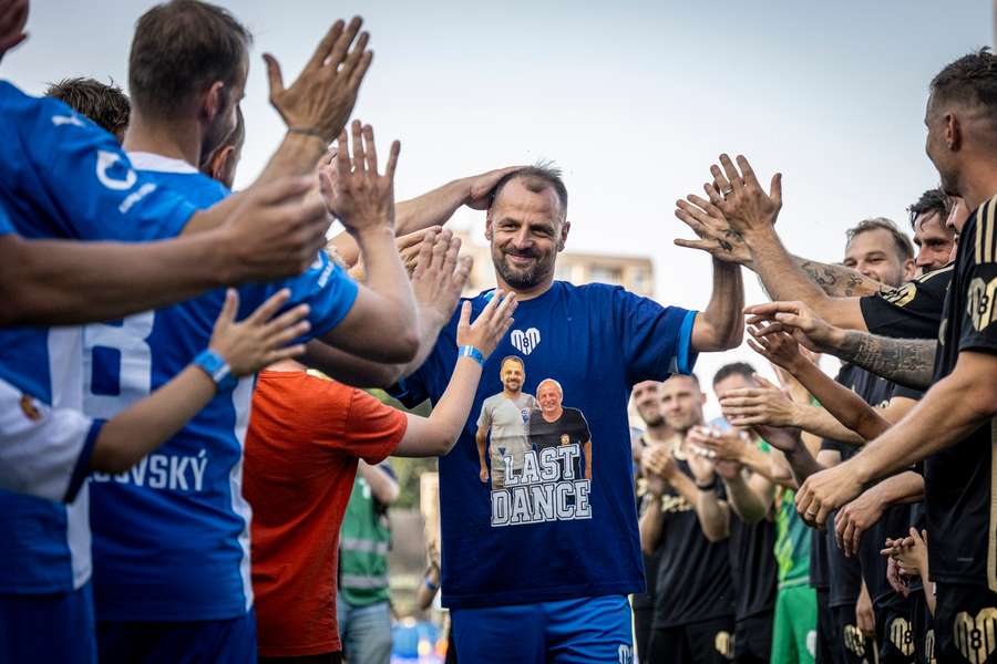 Matějovský se v exhibici loučil s kariérou