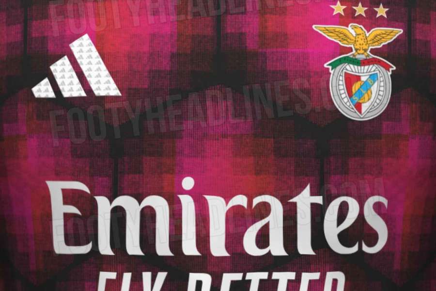 Terceiro equipamento do Benfica para 2026/2027 Terceiro equipamento do Benfica para 2026/2027