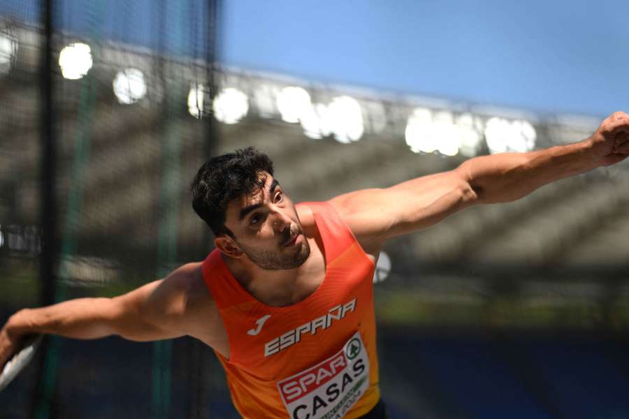 Diego Casas, actual campeón de España de lanzamiento de disco