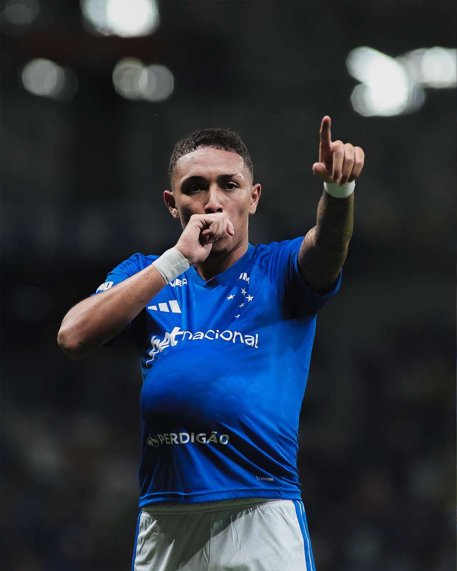 Kauã Moraes foi um dos destaques do triunfo do Cruzeiro sobre o Vitória