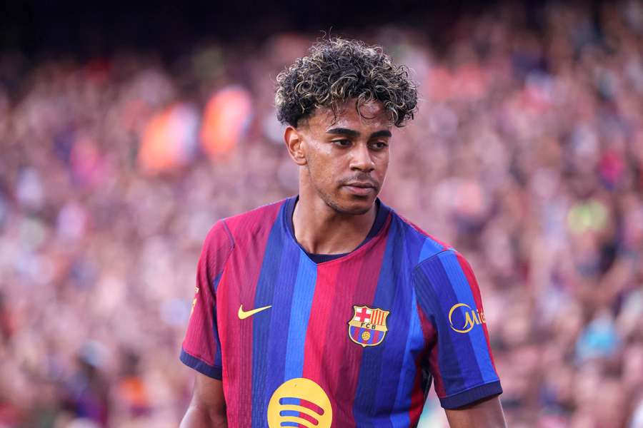 Lamine Yamal lors du match entre le FC Barcelone et Al Ahly, comptant pour la 61e édition du Trophée Joan Gamper, au Spotify Camp Nou à Barcelone, le 19 août 2026. Lamine Yamal lors du match entre le FC Barcelone et Al Ahly, comptant pour la 61e édition du Trophée Joan Gamper, au Spotify Camp Nou à Barcelone, le 19 août 2026.