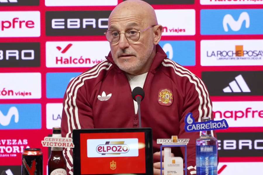 De la Fuente, durante la rueda de prensa